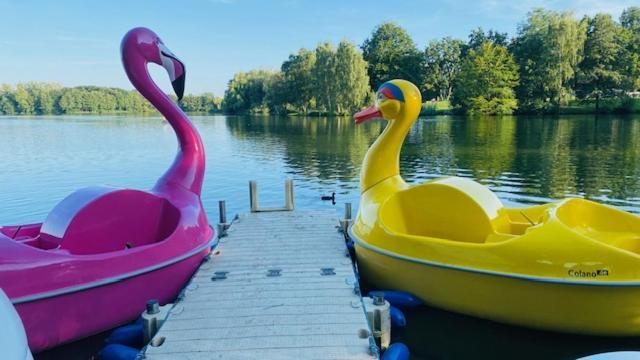 Ferienhaus Vienna Am Kronensee Ostercappeln Dış mekan fotoğraf